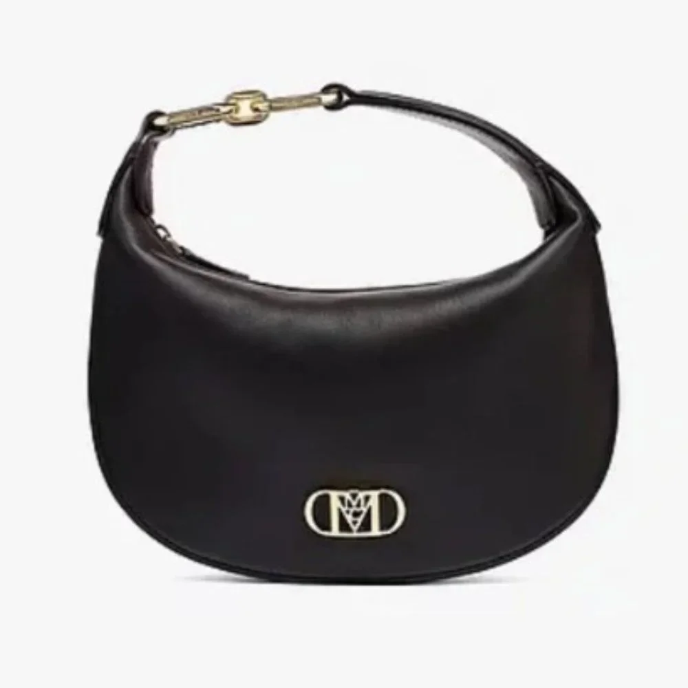 MCM Mode Travia Crescent Hobo Nappa Leather NEW BLACK, sold out everywhere - Picture 7 of 7